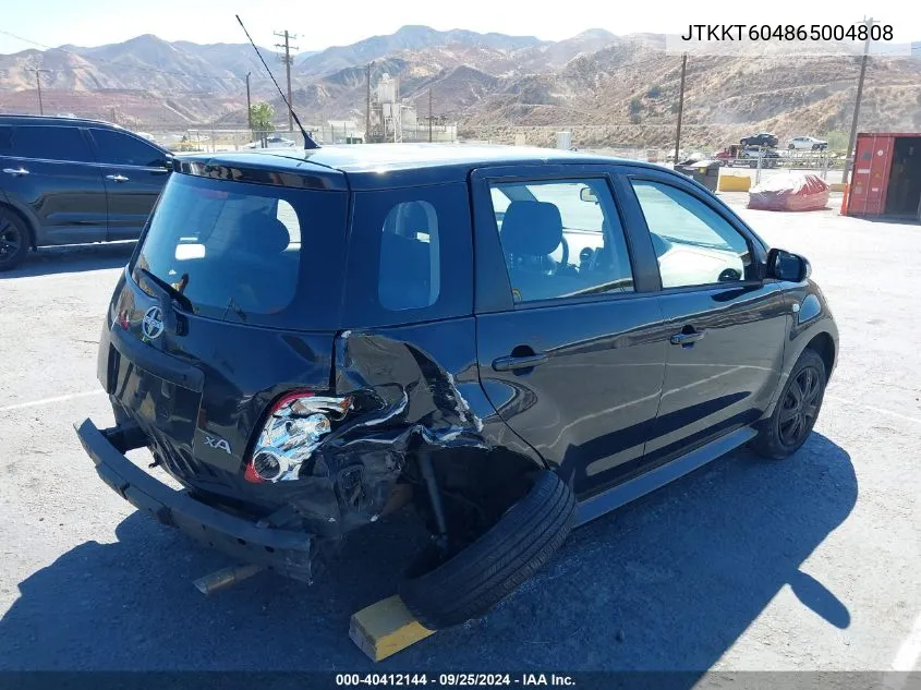 2006 Scion Xa VIN: JTKKT604865004808 Lot: 40412144