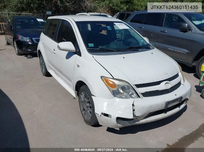 JTKKT624360151435 2006 Scion Xa