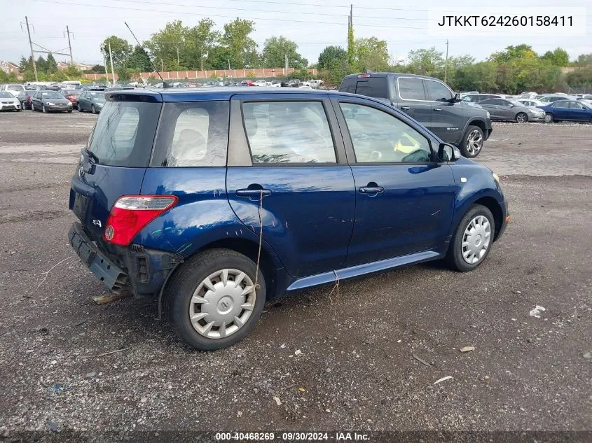 2006 Scion Xa VIN: JTKKT624260158411 Lot: 40468269