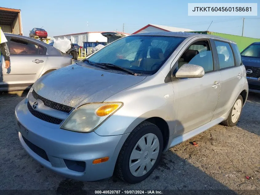 2006 Scion Xa VIN: JTKKT604560158681 Lot: 40520787