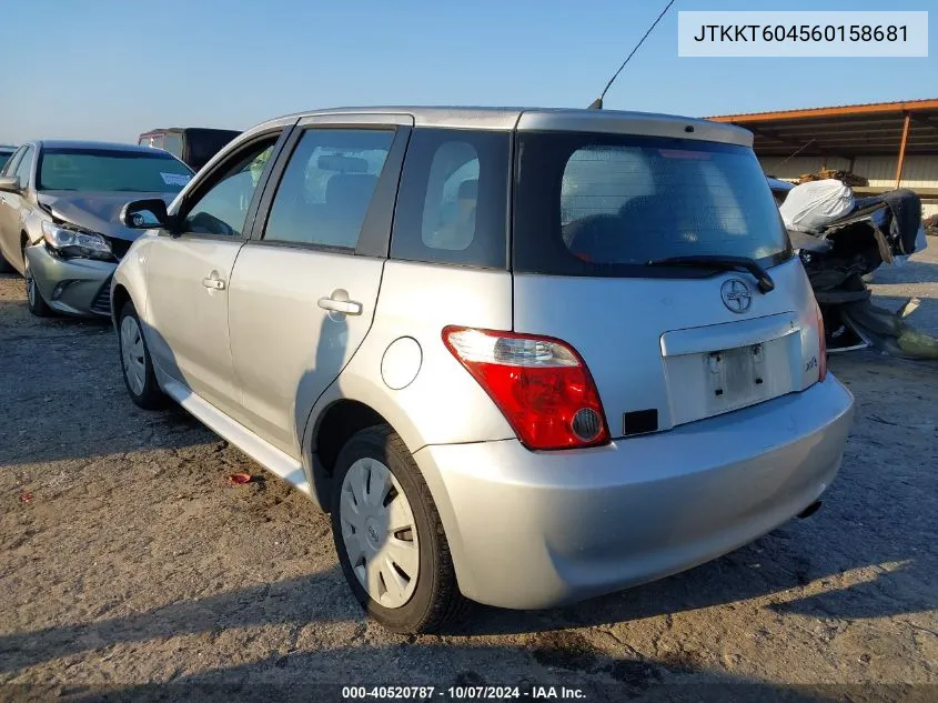 2006 Scion Xa VIN: JTKKT604560158681 Lot: 40520787