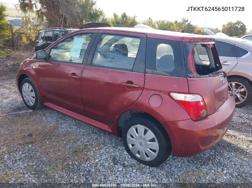 2006 Scion Xa VIN: JTKKT624565011728 Lot: 40535785