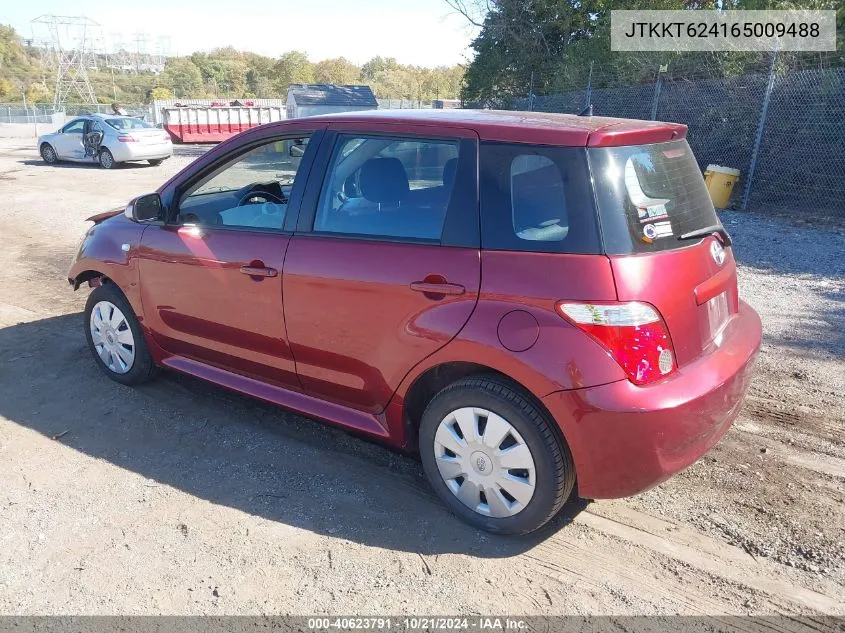 2006 Scion Xa VIN: JTKKT624165009488 Lot: 40623791