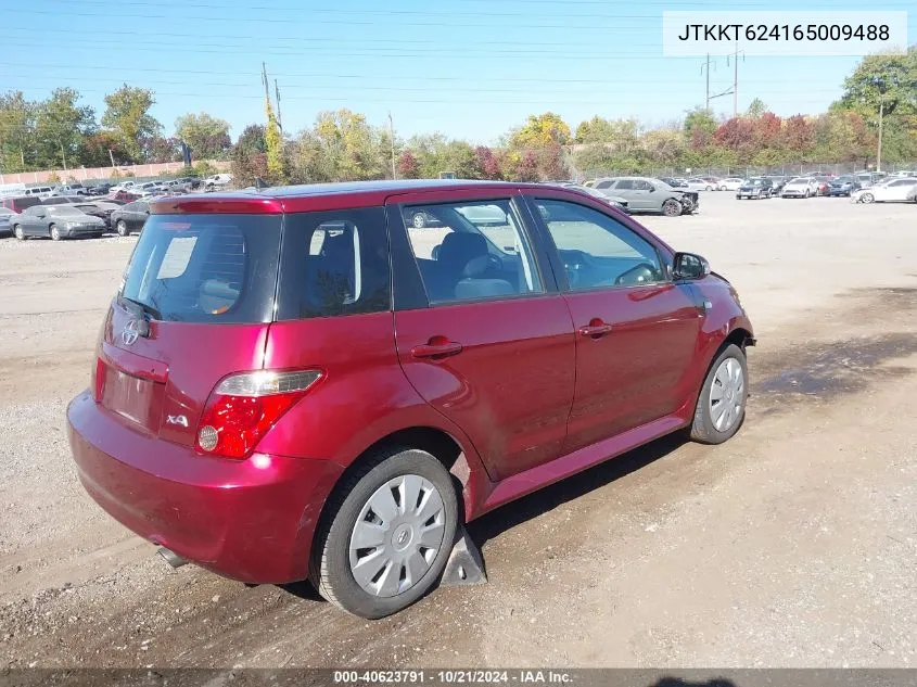 2006 Scion Xa VIN: JTKKT624165009488 Lot: 40623791