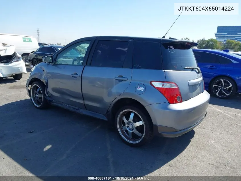 2006 Scion Xa VIN: JTKKT604X65014224 Lot: 40637161