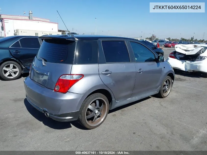 2006 Scion Xa VIN: JTKKT604X65014224 Lot: 40637161