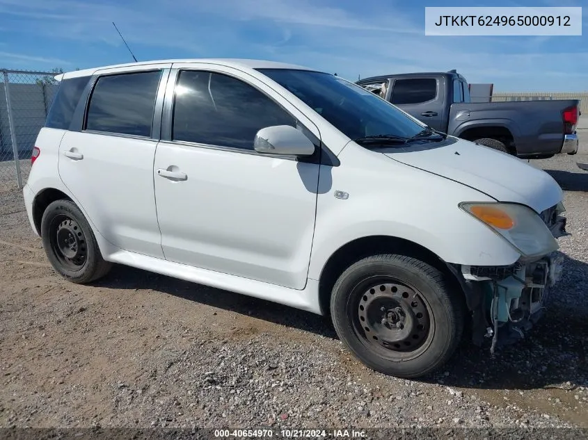 2006 Scion Xa VIN: JTKKT624965000912 Lot: 40654970