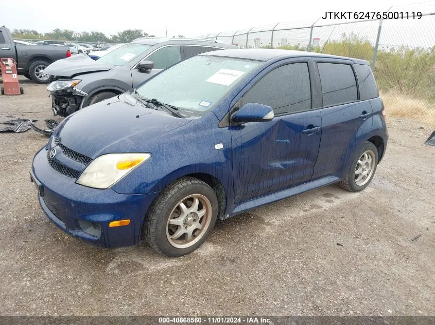 2006 Scion Xa VIN: JTKKT624765001119 Lot: 40668560