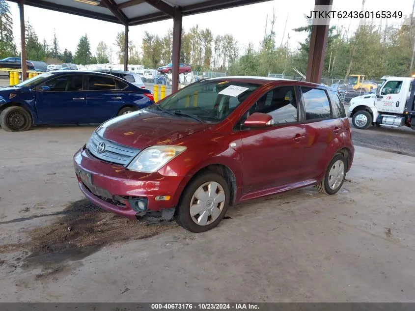 2006 Scion Xa VIN: JTKKT624360165349 Lot: 40673176