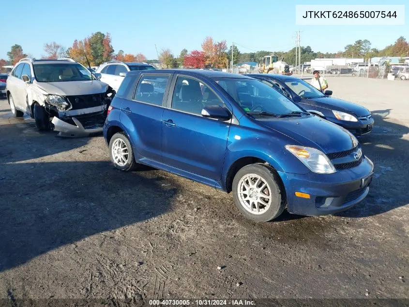 2006 Scion Xa VIN: JTKKT624865007544 Lot: 40730005