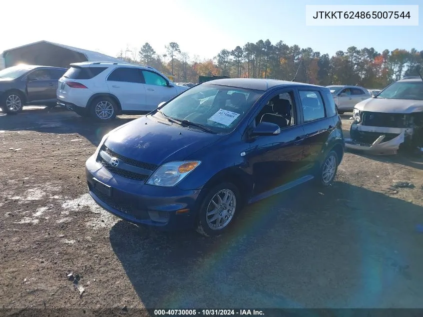 2006 Scion Xa VIN: JTKKT624865007544 Lot: 40730005