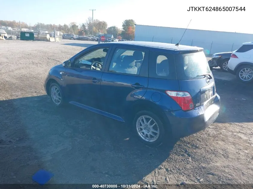 2006 Scion Xa VIN: JTKKT624865007544 Lot: 40730005