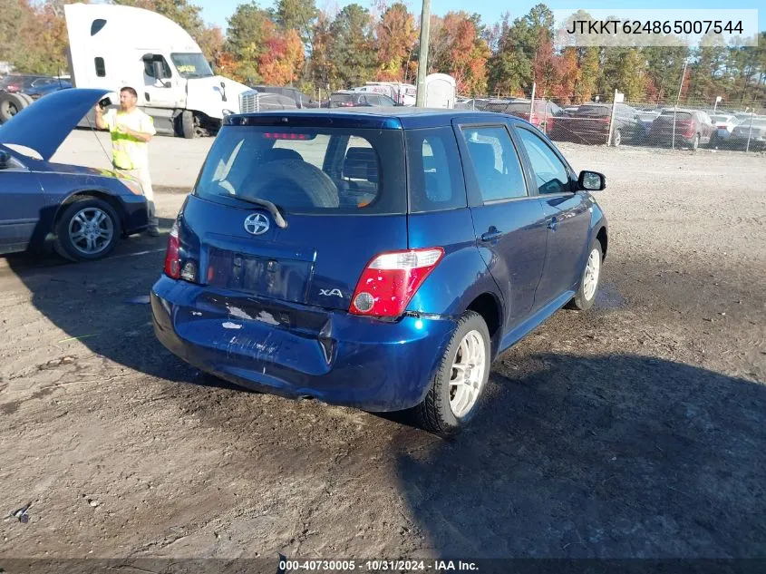 2006 Scion Xa VIN: JTKKT624865007544 Lot: 40730005