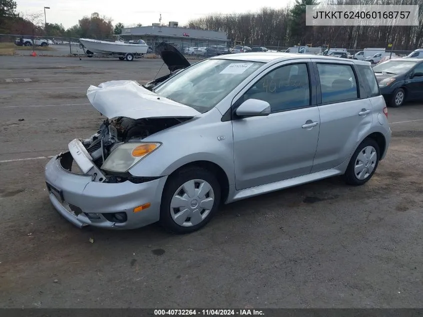 2006 Scion Xa VIN: JTKKT624060168757 Lot: 40732264