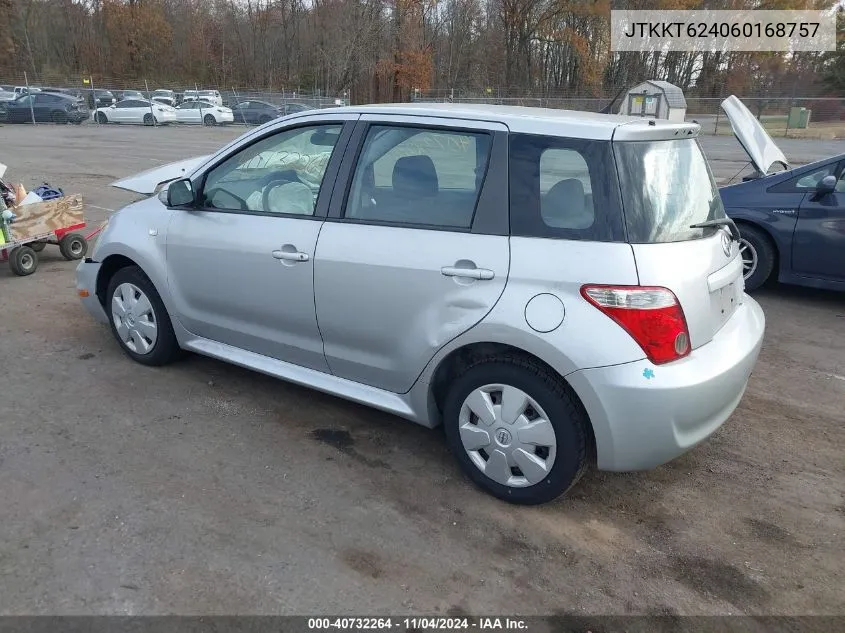 2006 Scion Xa VIN: JTKKT624060168757 Lot: 40732264