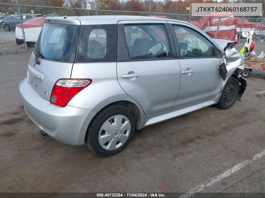 2006 Scion Xa VIN: JTKKT624060168757 Lot: 40732264