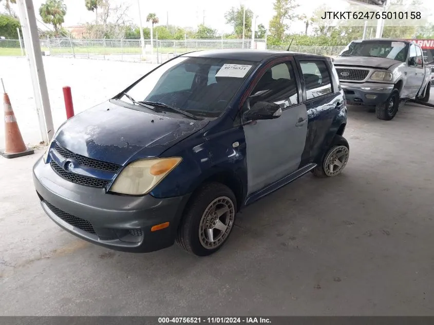 2006 Scion Xa VIN: JTKKT624765010158 Lot: 40756521