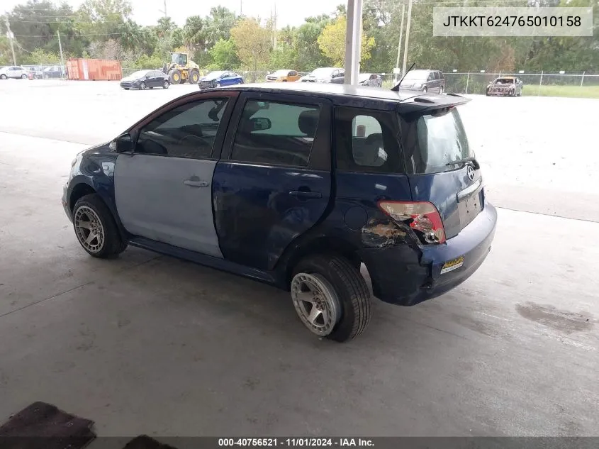 2006 Scion Xa VIN: JTKKT624765010158 Lot: 40756521