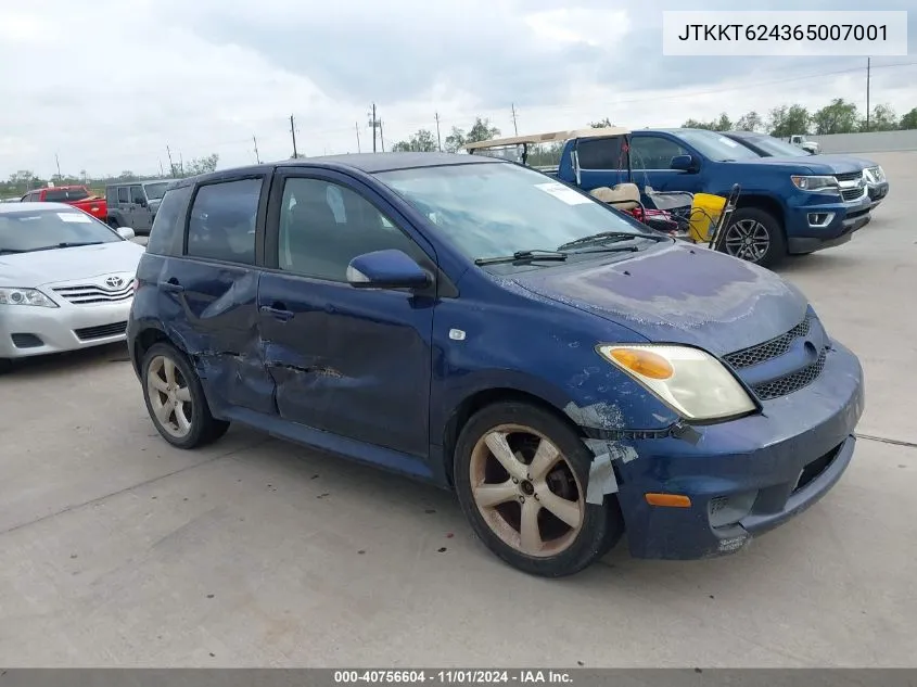 2006 Scion Xa VIN: JTKKT624365007001 Lot: 40756604