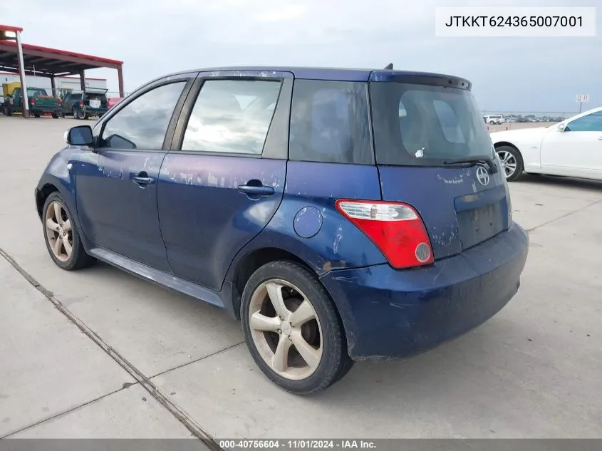 2006 Scion Xa VIN: JTKKT624365007001 Lot: 40756604