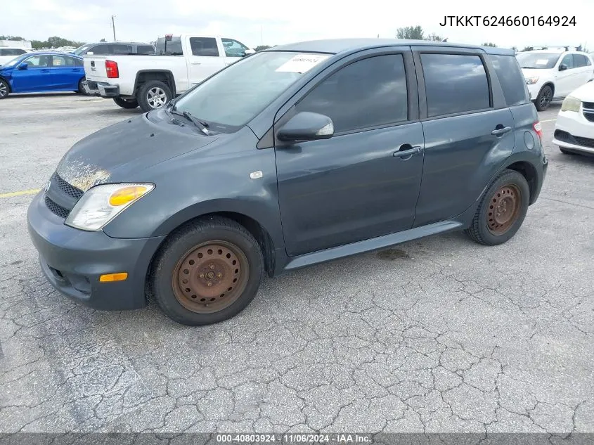 2006 Scion Xa VIN: JTKKT624660164924 Lot: 40803924