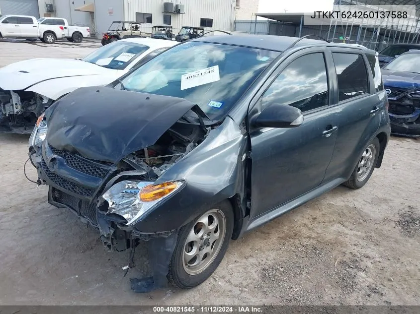 2006 Scion Xa VIN: JTKKT624260137588 Lot: 40821545