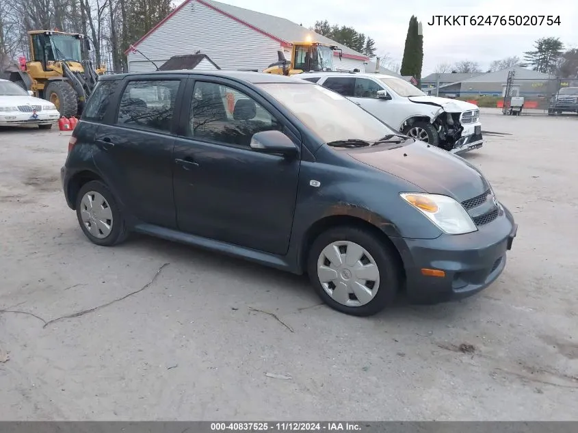 2006 Scion Xa VIN: JTKKT624765020754 Lot: 40837525