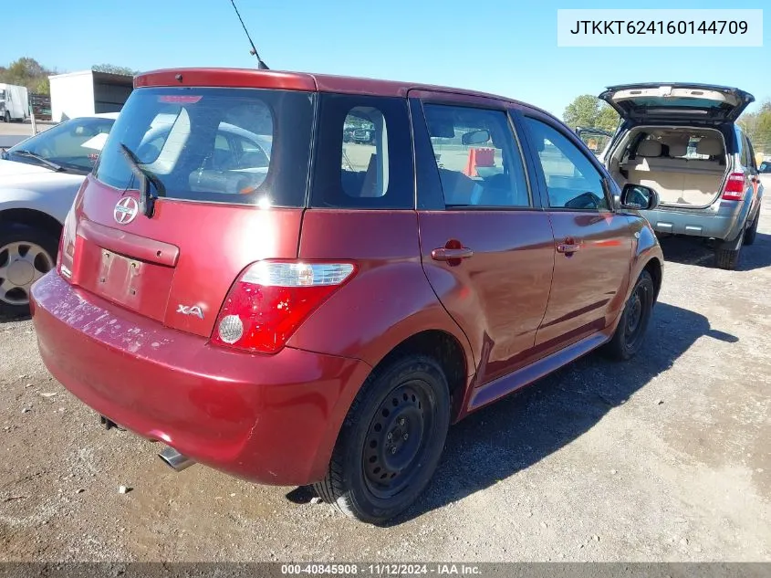 2006 Scion Xa VIN: JTKKT624160144709 Lot: 40845908