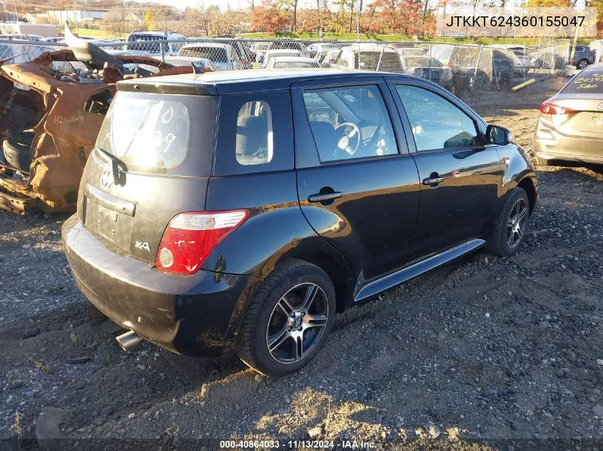 2006 Scion Xa VIN: JTKKT624360155047 Lot: 40864033