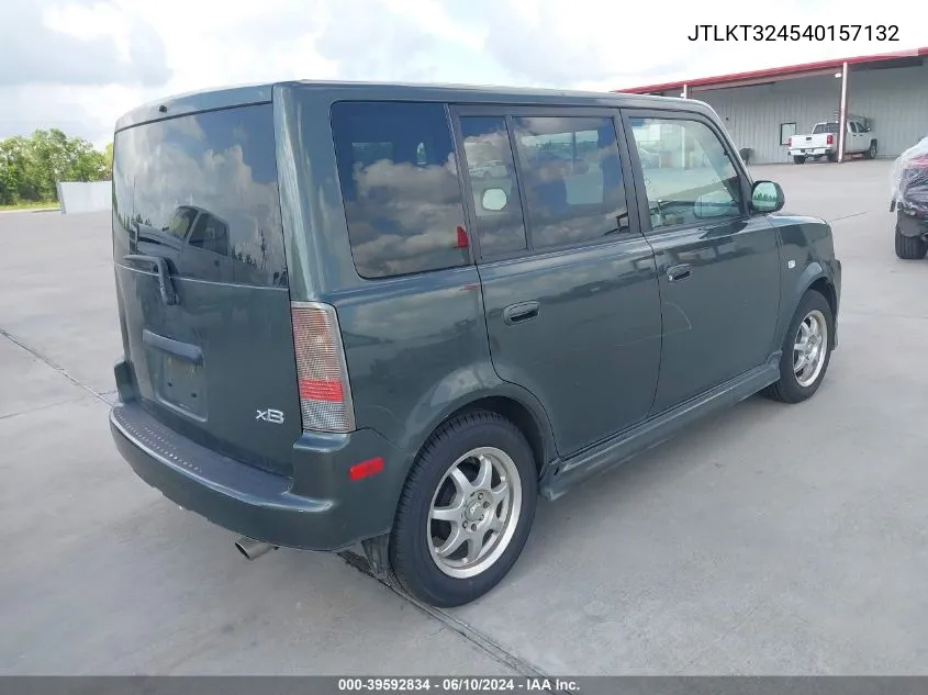 2004 Scion Xb VIN: JTLKT324540157132 Lot: 39592834