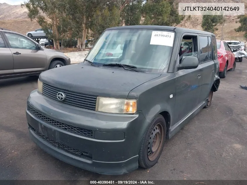 JTLKT324040142649 2004 Scion Xb