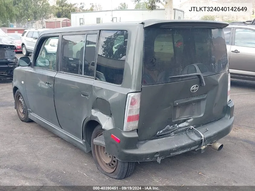 JTLKT324040142649 2004 Scion Xb