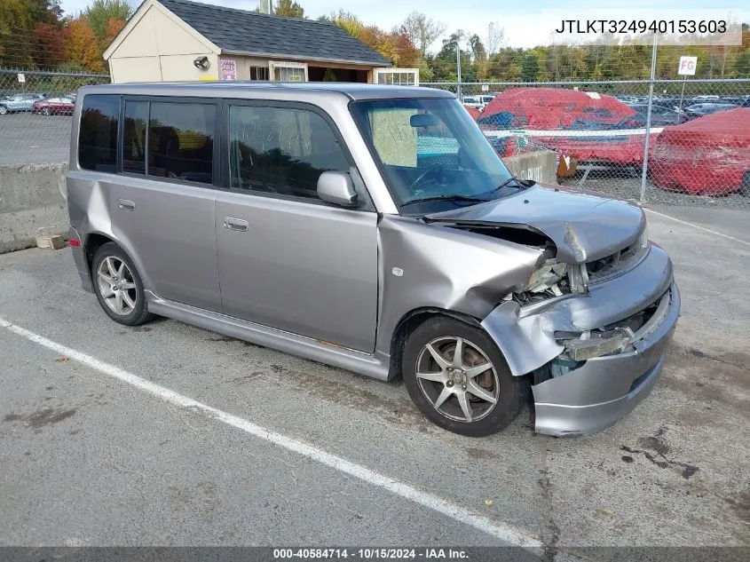 2004 Scion Xb VIN: JTLKT324940153603 Lot: 40584714