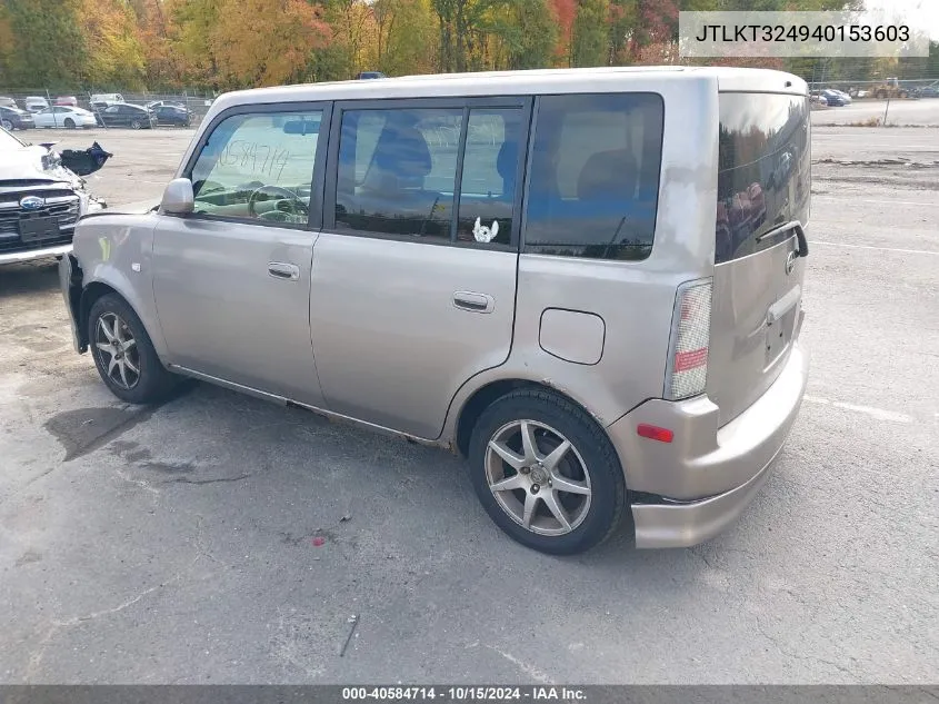 2004 Scion Xb VIN: JTLKT324940153603 Lot: 40584714