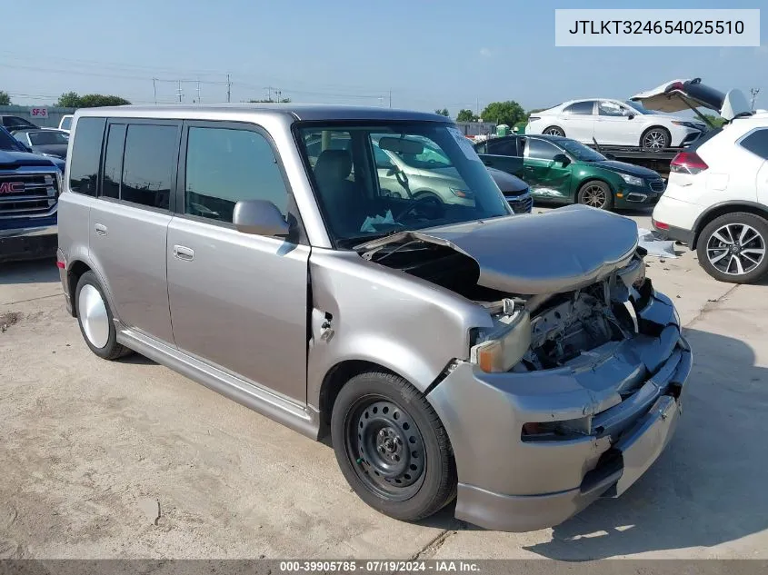 2005 Scion Xb VIN: JTLKT324654025510 Lot: 39905785