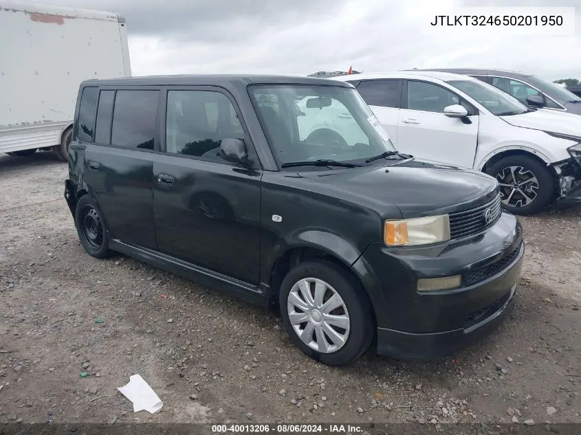 2005 Scion Xb VIN: JTLKT324650201950 Lot: 40013206