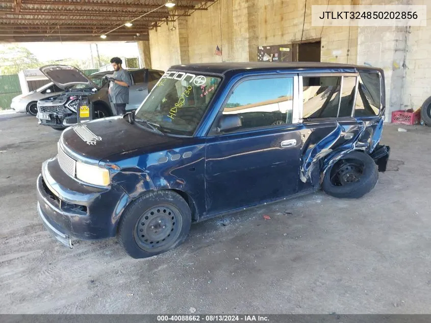 2005 Scion Xb VIN: JTLKT324850202856 Lot: 40088662