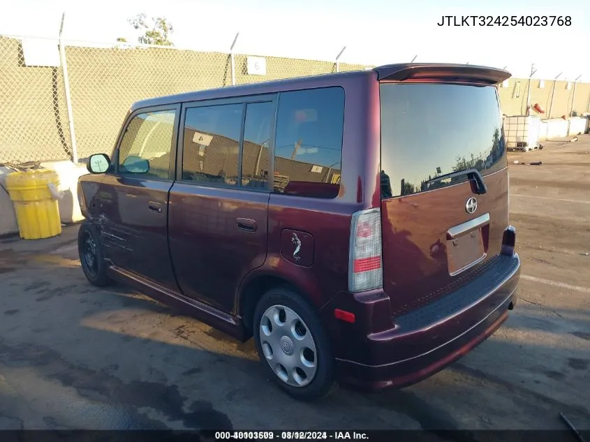 2005 Scion Xb VIN: JTLKT324254023768 Lot: 40103509