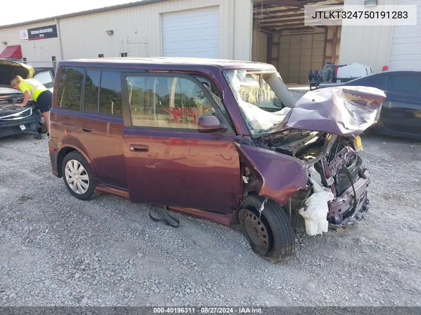 2005 Scion Xb VIN: JTLKT324750191283 Lot: 40196311