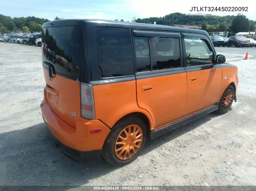 JTLKT324450220092 2005 Scion Xb