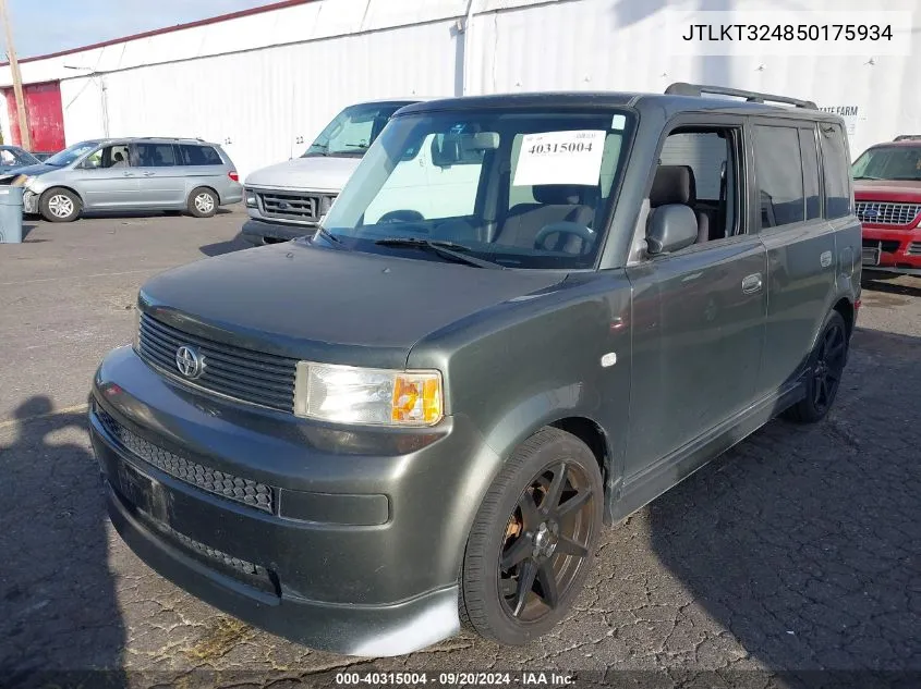 JTLKT324850175934 2005 Scion Xb