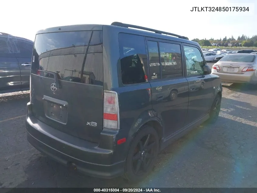 JTLKT324850175934 2005 Scion Xb