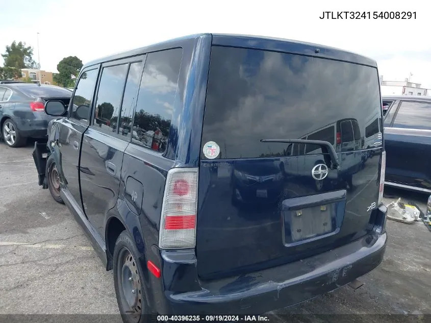 2005 Scion Xb VIN: JTLKT324154008291 Lot: 40396235