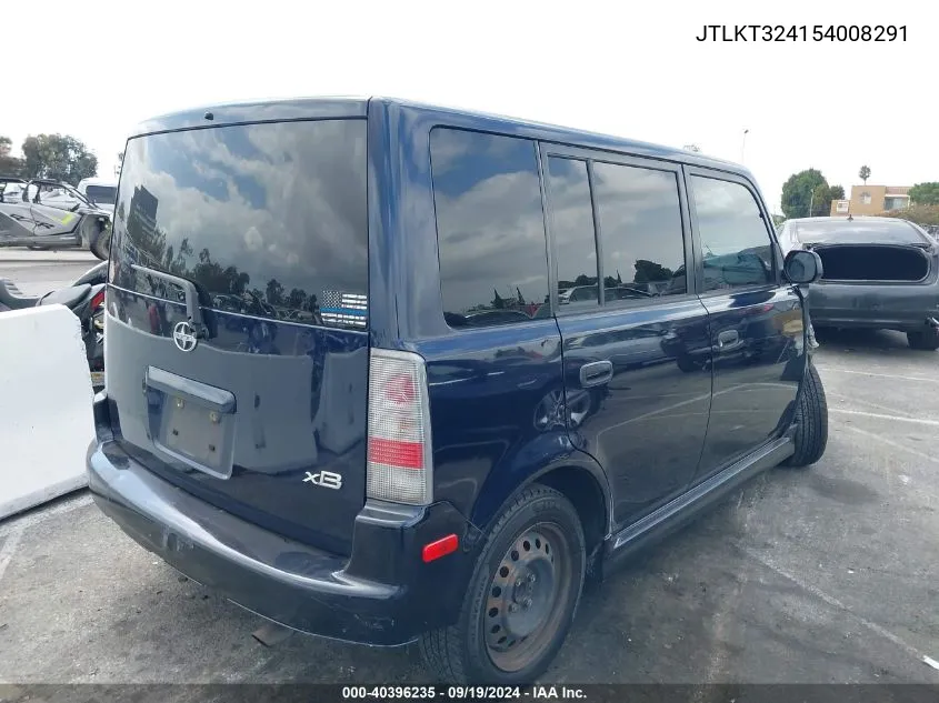 2005 Scion Xb VIN: JTLKT324154008291 Lot: 40396235