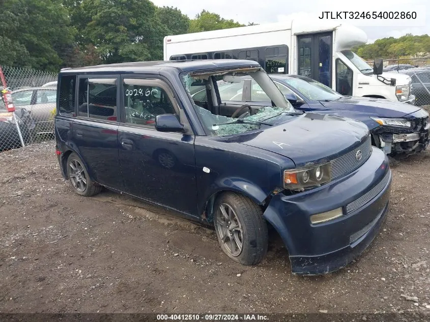 2005 Scion Xb VIN: JTLKT324654002860 Lot: 40412510