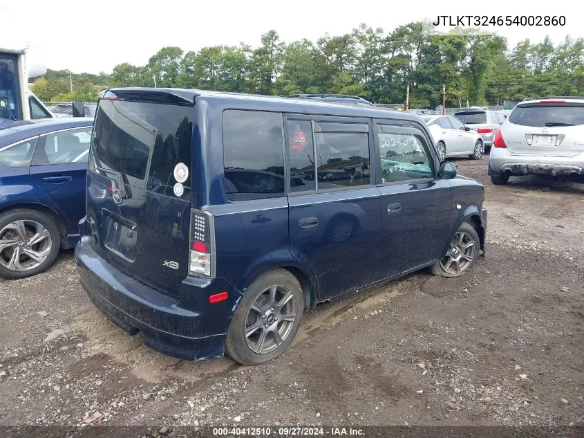 2005 Scion Xb VIN: JTLKT324654002860 Lot: 40412510