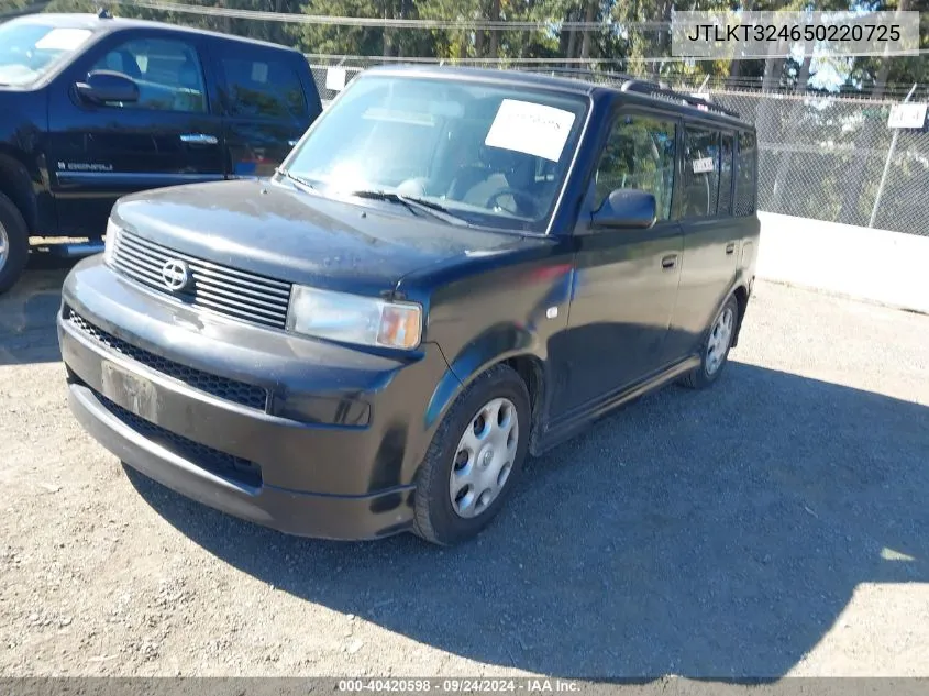 2005 Scion Xb VIN: JTLKT324650220725 Lot: 40420598