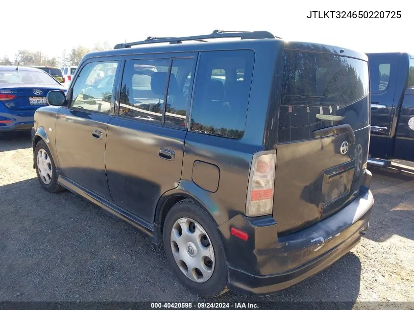 2005 Scion Xb VIN: JTLKT324650220725 Lot: 40420598