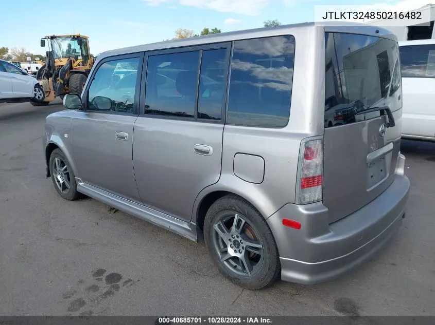 2005 Scion Xb VIN: JTLKT324850216482 Lot: 40685701