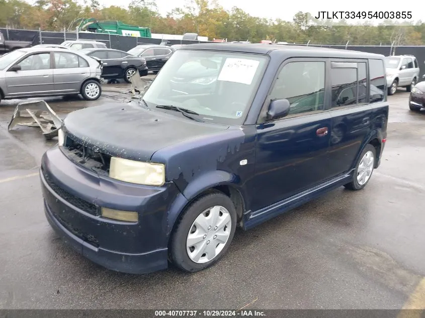 2005 Scion Xb VIN: JTLKT334954003855 Lot: 40707737